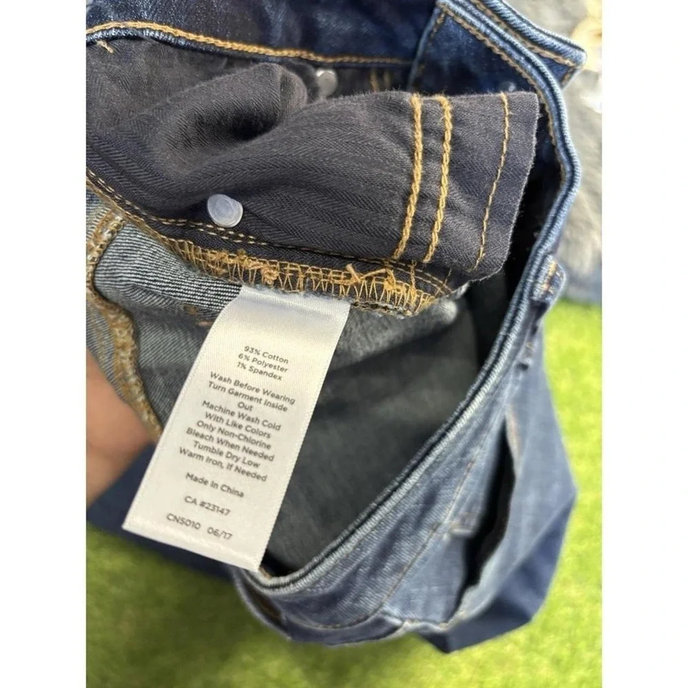 Talbots jeans womens size 2 high waist straight leg blue denim